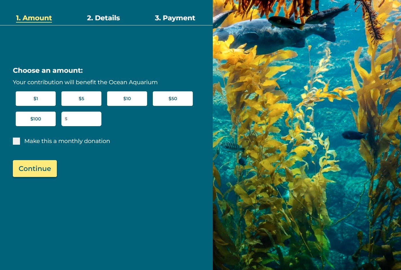 Aquarium payment